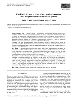 Combined fire and grazing of surrounding grassland does not