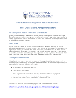 additional information - Georgetown Health Foundation