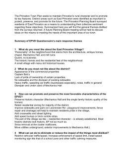 Summary of EPVD Questionnaire`s main response themes