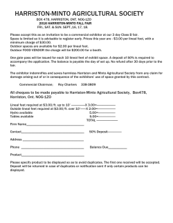 commercial exhibitor application 2016 - Harriston