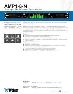AMP1-8-M | Wohler Technologies