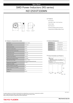 SMD Power Inductors (NS series) NS12555T330MN