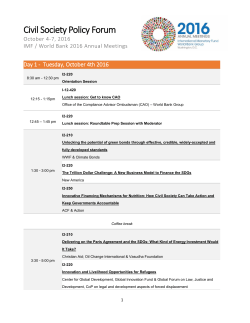 Civil Society Policy Forum