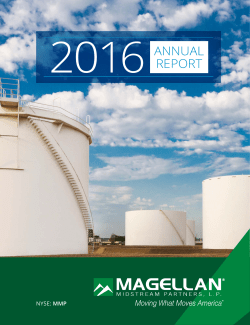2016 Annual Report - Magellan Midstream Partners, LP