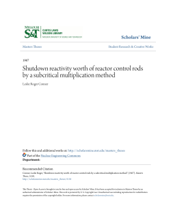 Shutdown reactivity worth of reactor control rods by