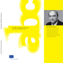 The ABC of European Union law - EU Information and Cultural Centre