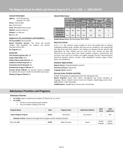 The Magnet School for Math and Science Inquiry (PS / IS 192) &bull; DBN