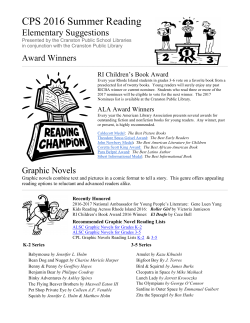 Elementary Suggested Reading