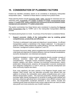 Chapter 15 - Consideration of Planning Factors - Tri