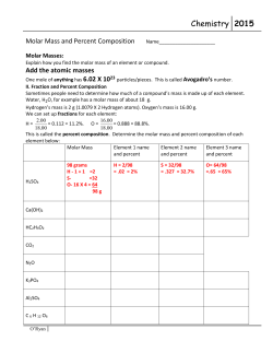 Add the atomic masses