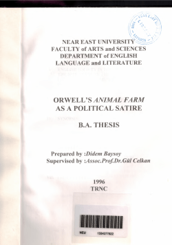 orwell`s animal farm as a political satire ba thesis