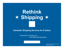 Rethink Shipping - Long Island PCC