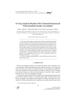 A Fully Implicit Model of the Three-Dimensional Thermohaline