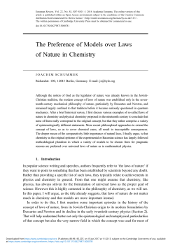 The Preference of Models over Laws of Nature in