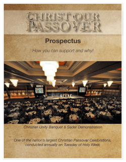 Prospectus - Christ our Passover event