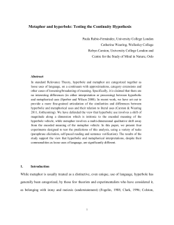 How metaphor and hyperbole differ: An empirical investigation of the