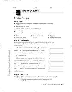 HYDROCARBONS - Southgate Schools