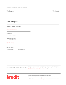 Texts in English