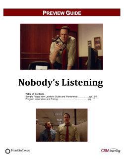 Nobody`s Listening