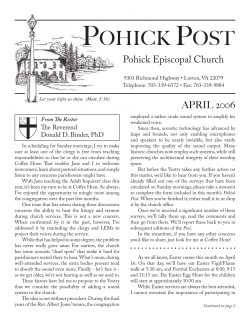 The April Pohick Post in PDF