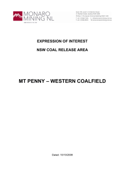MT PENNY &ndash; WESTERN COALFIELD