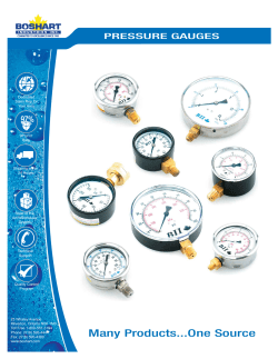 Pressure Gauges - Boshart Industries