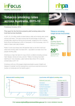 Healthy Communities: Tobacco