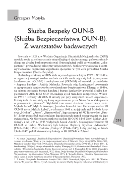S&prod;u˝ba Bezpeky OUN-B (S&prod;u˝ba Bezpiecze&fnof;stwa OUN-B