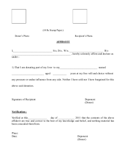 Liver Donation Forms
