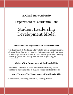 Student Leadership Development Model