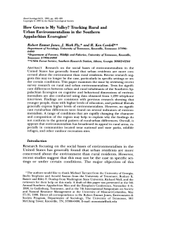 How Green is My Valley? Tracking Rural and Urban