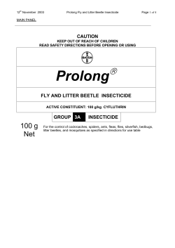 fly and litter beetle insecticide