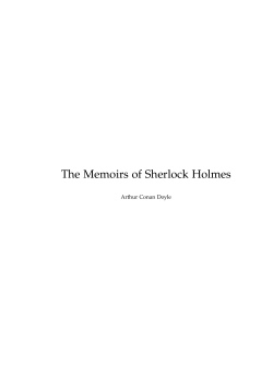 The Memoirs of Sherlock Holmes