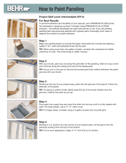 How to Paint Paneling