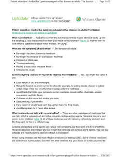 GERD, the basics - Optimal Digestive Care