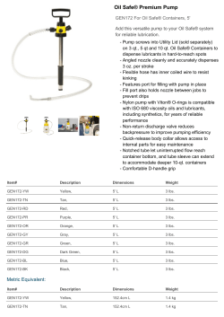 Oil Safe&reg; Premium Pump