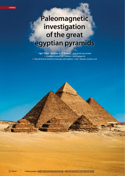Paleomagnetic investigation of the great egyptian pyramids