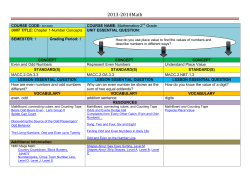 2012-2013 CHEMISTRY 1 PACING GUIDE Prepared by: Melvin G