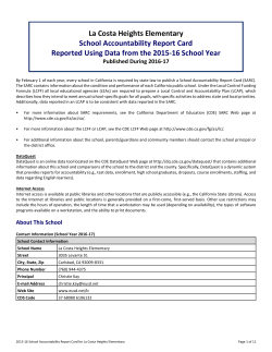 English - Encinitas Union School District