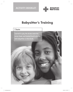 activity booklet - Sitters At Your Services