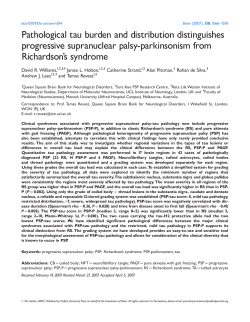 Pathological tau burden and distribution distinguishes progressive