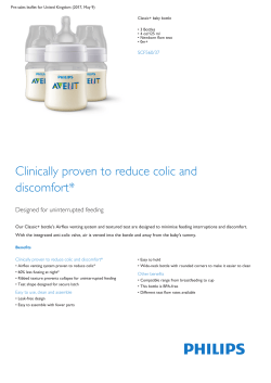 Product Leaflet: 3 Bottles 4oz/125ml Classic+ baby bottle