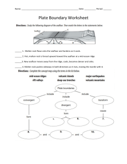 Plate Boundary Worksheet