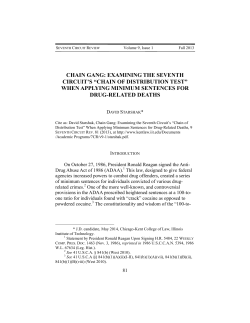Chain Gang: Examining the Seventh Circuit`s - Chicago