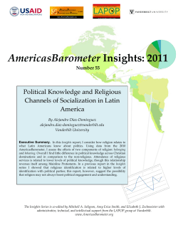 AmericasBarometer Insights: 2011