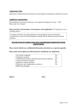 Application title - Environmental Protection Authority
