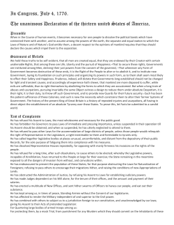 Declaration of Independence