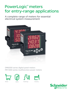 PowerLogic&reg; meters for entry