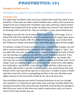 PROSTHETICS: 101