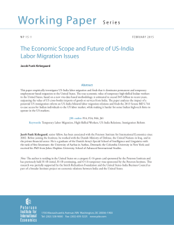 The Economic Scope and Future of US-India